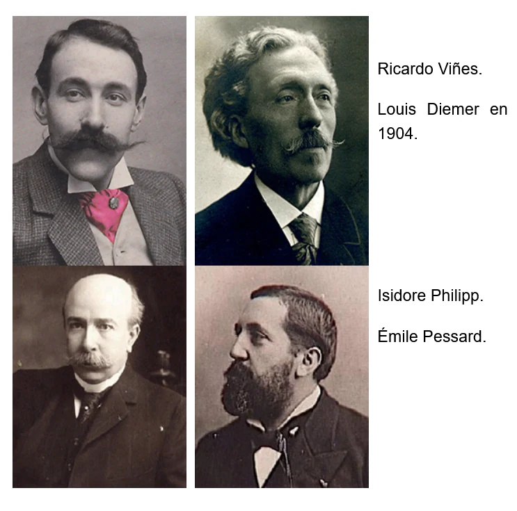 Ricardo Viñes, Diémer, Isidore Phillipe, Pessard