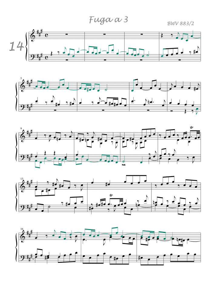 Fugue BWV 883/2 