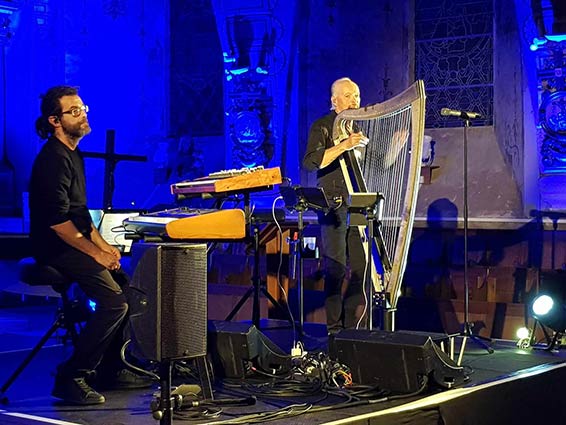 Alan Stivell à Saint-Pierre-Église.