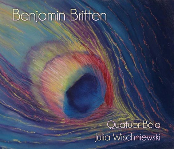 Benjamin Britten, Julia Wischniewski (soprano), Quatuor Béla, Frédéric Aurier, Julien Dieudegard, Julian Boutin, Luc Debreuil, Quatuors nos 1, 2, 3, Les Illuminations. Le Palais des dégustateurs 2024 (2 v., PDD 035). Enregistré les 25-27 janvier 2020 et les 27-28 janvier 2022, à La Courroie.