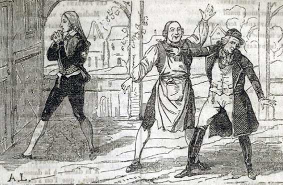 Le Postillon de Longjumeau, frontispice du livret, 1836.