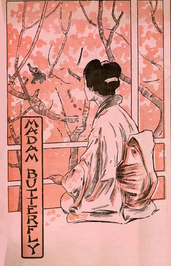 Programme de Madam Butterfly, Opéra de Detroit, 8 avril 1907 (première). Detroit Historical Society.