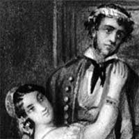 Carmen, aquarelle de Prosper Mérimée, offerte par lui à Mme Ferdinand de Lesspeps née Delamalle; Barcemone 1846.