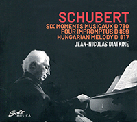 Schubert, Six Moments musicaux, Quatre Imprompus, Mélodie hongroise, Nicolas Diatkine