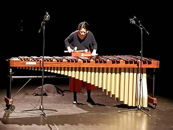 Chaconne sur Marimba à Caen, Hsin Hsuan Wu. Photographie © Patricia Segretinat.