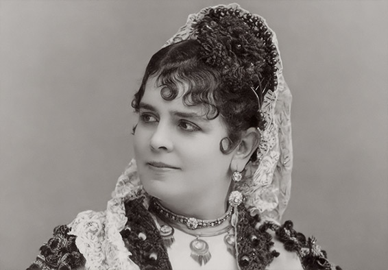 Célestine Galli-Marié créatrice du rôle de Carmen, 1875.