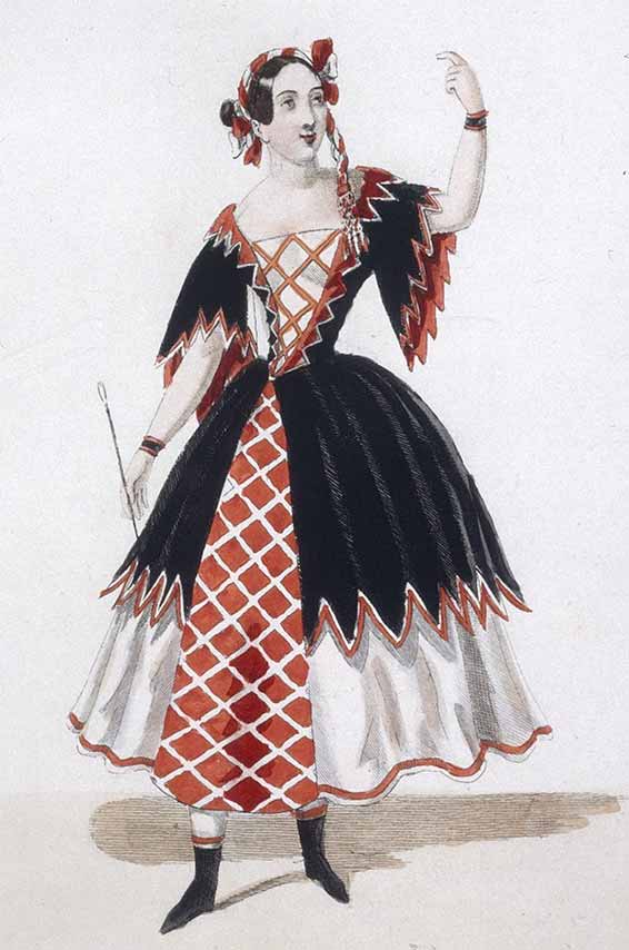 Il Turco in Italia, costume de Mme Willaumi (rôle de Zaïda), Martinet, Paris (éditeur), 1841.