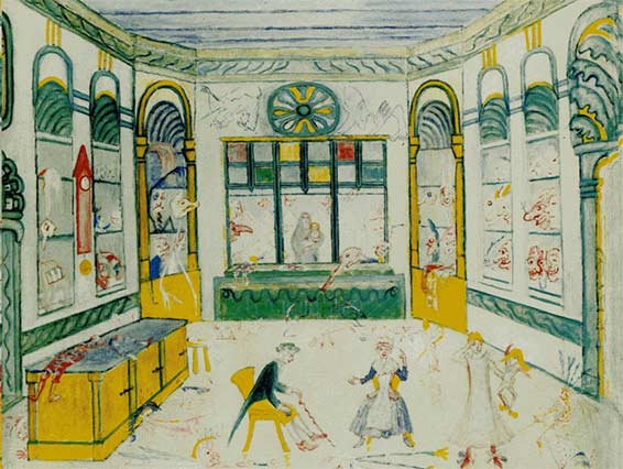 James Ensor, décor pour La Gamme d'amour.