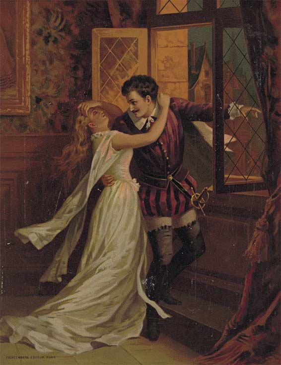 Les Huguenots, estampe, Fichtenberg éditeur Paris 1836.