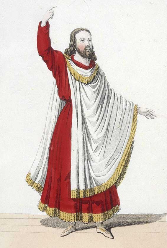 Les martyrs, opéra de Donizetti et Scribe, costume de Duprez (Polyeucte), Martinet, Paris, 1840.