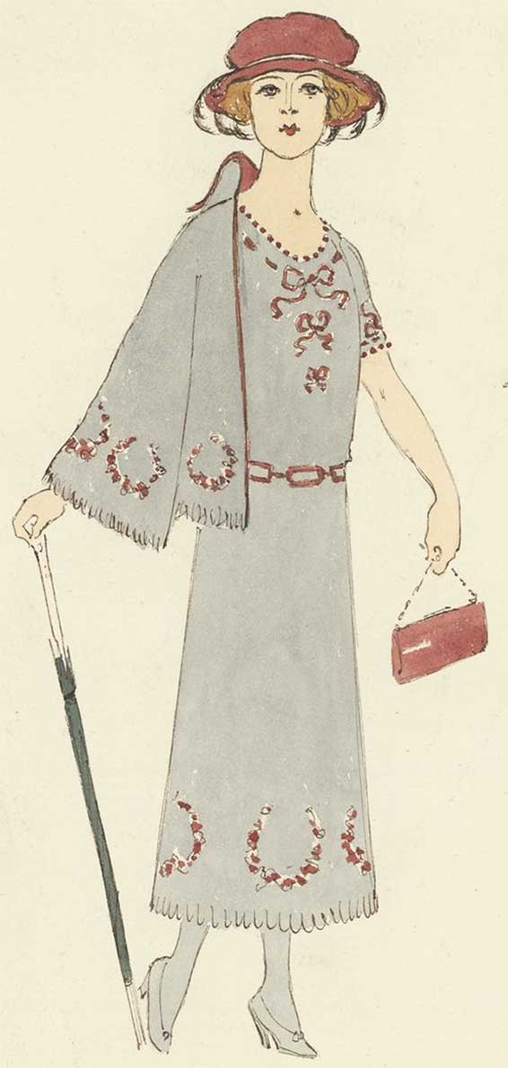 Gustave Charpentier, Louise, maquette de costume de Marcel Mützler (1866-1937).