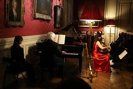 Nicolas Diatkine et Estelle Revaz, Musée Jacqemart-André, 2 février 2025. Photographie © musicologie.org.