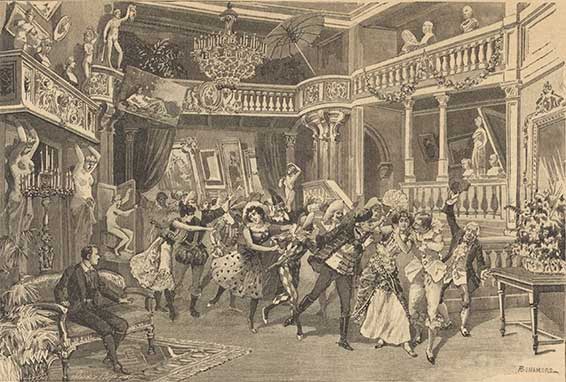 Teatro Lirico Internationale, Saffo di G. Massenet : il prologo [et] atto secondo. Il Secolo Illustrato, 1898.