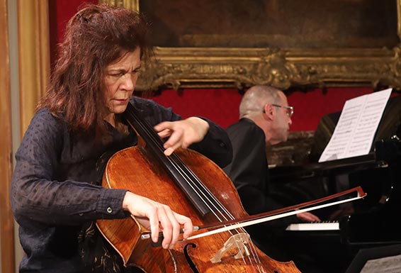 Sonia Wieder-Atherton et Alexander Paley, Grand salon du musée des Armées, 16 décembre 2024. Photographie © musicologie.org.