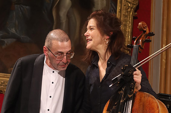 Sonia Wieder-Atherton et Alexander Paley, Grand salon du musée des Armées, 16 décembre 2024. Photographie © musicologie.org.