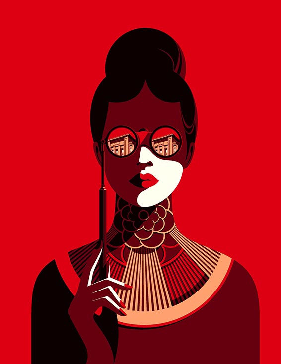 Théâtre des Champs-Élysées Illustration de Malika Favre.