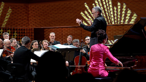 Wrocław Baroque Orchestra, Jarosław Thiel, Yulianna Avdeeva. Photographie © La Seine musicale.