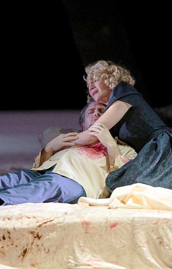 Matthew Polenzani (Werther) et Kate Lindsey (Charlotte). Photographie © Wiener Staatsoper - Michael Pöhn.