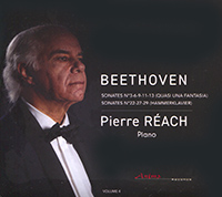 Beethoven, sonates (volume IV), 3, 6, 9, 11, 13, 22, 27, 29, Pierre Réach (piano)