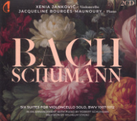 Bach / Schumann : Six suites pour violoncelle seul (BWV 1007-1012) arrangées pour violoncelle et piano par Robert Schumman (révision de Wilhelm Stade),