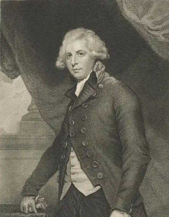 The Right Honourable Richard Brinsley Sheridan, 1751-1816. Politician, wit and dramatist, Gravure au pointillé de Robert Hicks (1800-1836), d’après un portrait de Joshua Reynolds (1723-1792) de 1789, Fisher, Son & Co., London, 1840