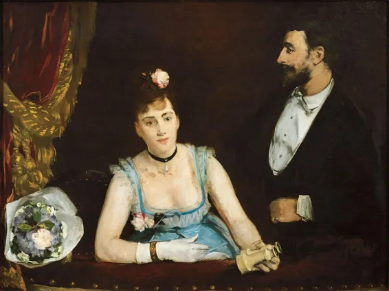 Une loge aux Théâtre Italiens, Eva Gonzalès, 1874.