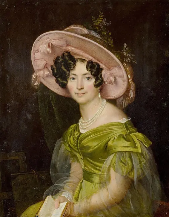 Zinaïda Volkonskaïa, par Oreste Kiprenski, vers 1830, 40.5 cm x 32 cm. Musée de l’Ermitage.