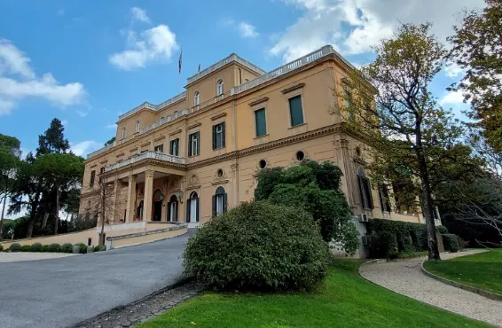 La Villa Wollonski à Rome, de nos jours.