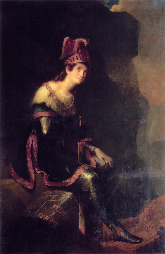 Fiodor Antonovitch Bruni, Zinaïda Volkonskaïa en costume de Tancrède, 1820, Palais Mikhaïlovski.