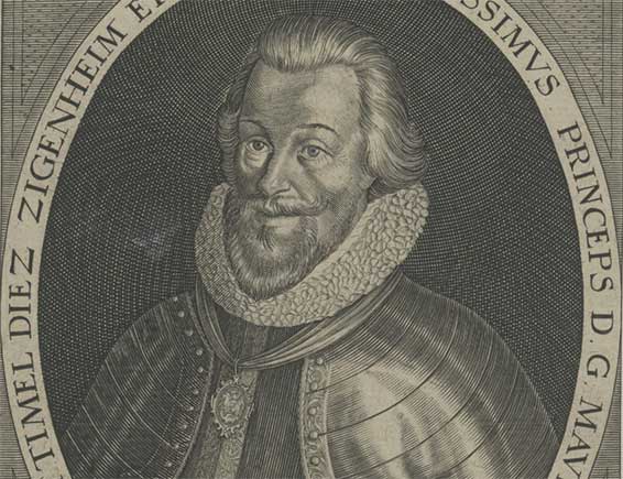 Moritz von Hessen-Kassel, gravure de Sebastian Furck ou de Jacob van der Heyden.