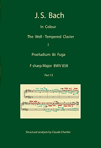 13. Johann Sebastian Bach, The Well-Tempered Clavier, Book I, Praeludium & Fuga inF♯ Major BWV 858.