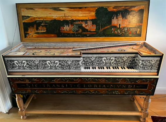 Copie d'un muselaar de Johannes Ruckers, Anvers 1623, conservé au Landesmuseum Württemberg Stuttgart, par Christian Fuchs en 2023.